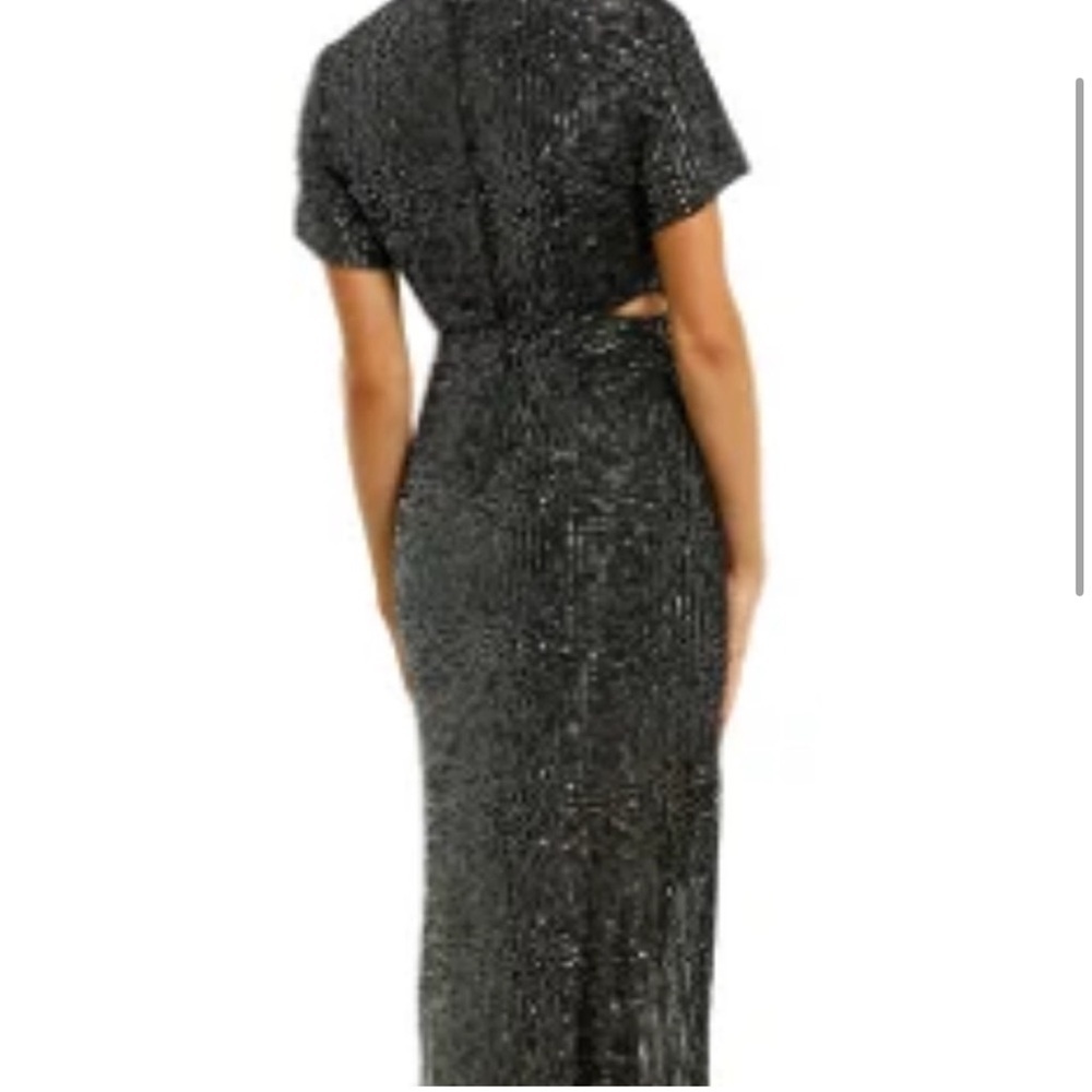 C/MEO Collective Lustre Black Sequin Cut Out Midi Dress - Picture 4 of 11
